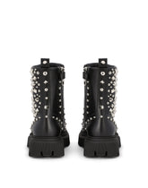 Studded leather combat boots -  | Dolce &amp; Gabbana