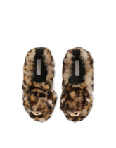 Lion-design faux fur slip-on sneakers -  | Dolce & Gabbana