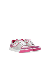 New Roma sneakers with fusible rhinestones -  | Dolce & Gabbana