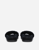 Terrycloth sliders with fusible rhinestones -  | Dolce &amp; Gabbana
