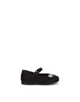Lace Mary Jane ballet flats with bejeweled embellishment -  | Dolce & Gabbana