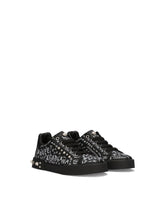 Graffiti-print Portofino Light sneakers -  | Dolce & Gabbana