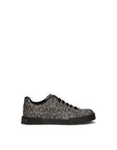 Portofino sneakers in coated jacquard logo -  | Dolce &amp; Gabbana