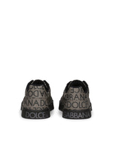 Portofino sneakers in coated jacquard logo -  | Dolce &amp; Gabbana