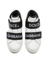 PORTOFINO HIGH-TOP SNEAKERS IN LOGO NAPPA LEATHER -  | Dolce &amp; Gabbana