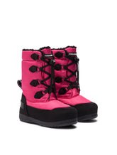 Nylon and split-grain leather snow boots with logo -  | Dolce & Gabbana