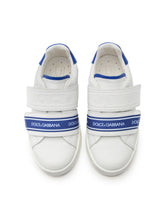 PORTOFINO SNEAKERS IN CALFSKIN WITH LOGOED GROSGRAIN -  | Dolce &amp; Gabbana