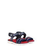SOLID-COLOR SCUBA SANDALS WITH LOGO PRINT -  | Dolce &amp; Gabbana