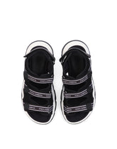 Mesh trekking sandals with jacquard logo -  | Dolce & Gabbana