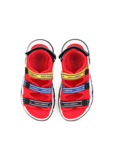 Mesh trekking sandals with jacquard logo -  | Dolce & Gabbana