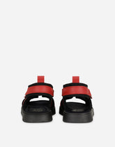 Calfskin sandals with DG logo -  | Dolce & Gabbana
