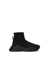 High-top slip-on sneakers in stretch mesh -  | Dolce & Gabbana