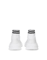 High-top slip-on sneakers in stretch mesh -  | Dolce & Gabbana
