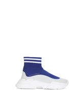 High-top slip-on sneakers in stretch mesh -  | Dolce & Gabbana