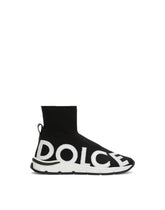 Sorrento 2.0 High-Top Sneaker in Stretch Knit -  | Dolce &amp; Gabbana