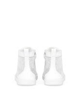 Mesh high-top sneakers with Dolce&amp;Gabbana logo print -  | Dolce &amp; Gabbana