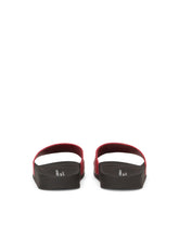 Branded calfskin sliders -  | Dolce &amp; Gabbana