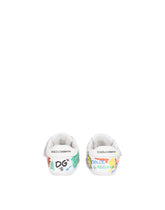 Lettering-print sneakers with strap fastening -  | Dolce &amp; Gabbana