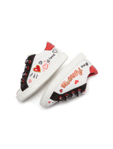 Calfskin sneakers with DG Amore logo -  | Dolce & Gabbana