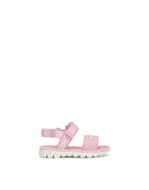 BEACHWEAR SANDALS IN PATENT LEATHER WITH RIBBON LOGO -  | Dolce &amp; Gabbana
