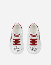 First steps Portofino Light sneakers with poppy print -  | Dolce &amp; Gabbana
