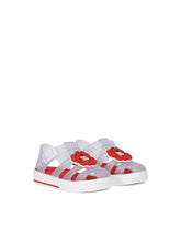 Rubber sandals with DG flower logo -  | Dolce & Gabbana