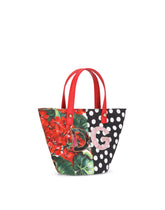 Poplin patchwork shoulder bag with DG patch embellishment -  | Dolce &amp; Gabbana