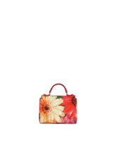 Calfskin handbag with gerbera-daisy print -  | Dolce &amp; Gabbana