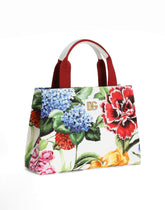 Canvas handbag with floral print -  | Dolce &amp; Gabbana