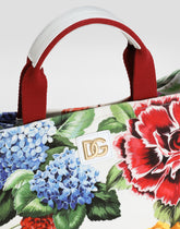 Canvas handbag with floral print -  | Dolce &amp; Gabbana