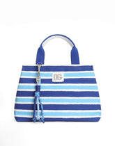 Canvas handbag with striped print -  | Dolce &amp; Gabbana