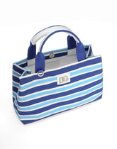 Canvas handbag with striped print -  | Dolce &amp; Gabbana