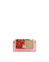Calfskin and mixed-fabric crossbody bag -  | Dolce &amp; Gabbana