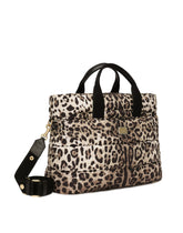 Nylon Mamma bag with leopard print -  | Dolce & Gabbana