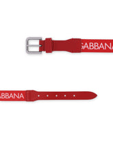Dolce & Gabbana Belt In Two-Toned Stretch Calf Leather -  | Dolce & Gabbana