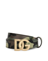 Camouflage-print calfskin belt -  | Dolce & Gabbana