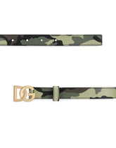 Camouflage-print calfskin belt -  | Dolce & Gabbana