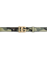 Camouflage-print calfskin belt -  | Dolce & Gabbana