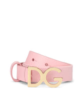 Branded elastic and calfskin belt -  | Dolce & Gabbana