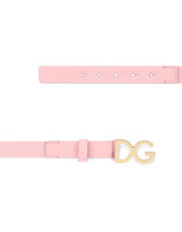 Branded elastic and calfskin belt -  | Dolce & Gabbana