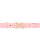 Branded elastic and calfskin belt -  | Dolce & Gabbana