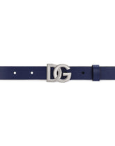 Calfskin nappa leather belt with DG logo -  | Dolce & Gabbana