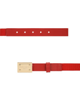 Stretch belt with logo tag -  | Dolce &amp; Gabbana
