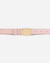 Stretch belt with logo tag -  | Dolce &amp; Gabbana