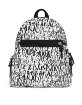 Nylon backpack with graffiti print -  | Dolce & Gabbana