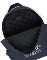 Rubberized technical fabric backpack with logo print -  | Dolce & Gabbana