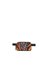 Tiger-print nylon belt bag -  | Dolce & Gabbana
