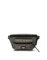 Coated nylon belt bag with logo print -  | Dolce &amp; Gabbana