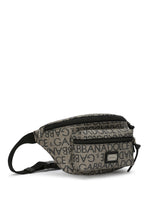 Coated nylon belt bag with logo print -  | Dolce &amp; Gabbana