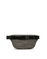 Coated nylon belt bag with logo print -  | Dolce &amp; Gabbana